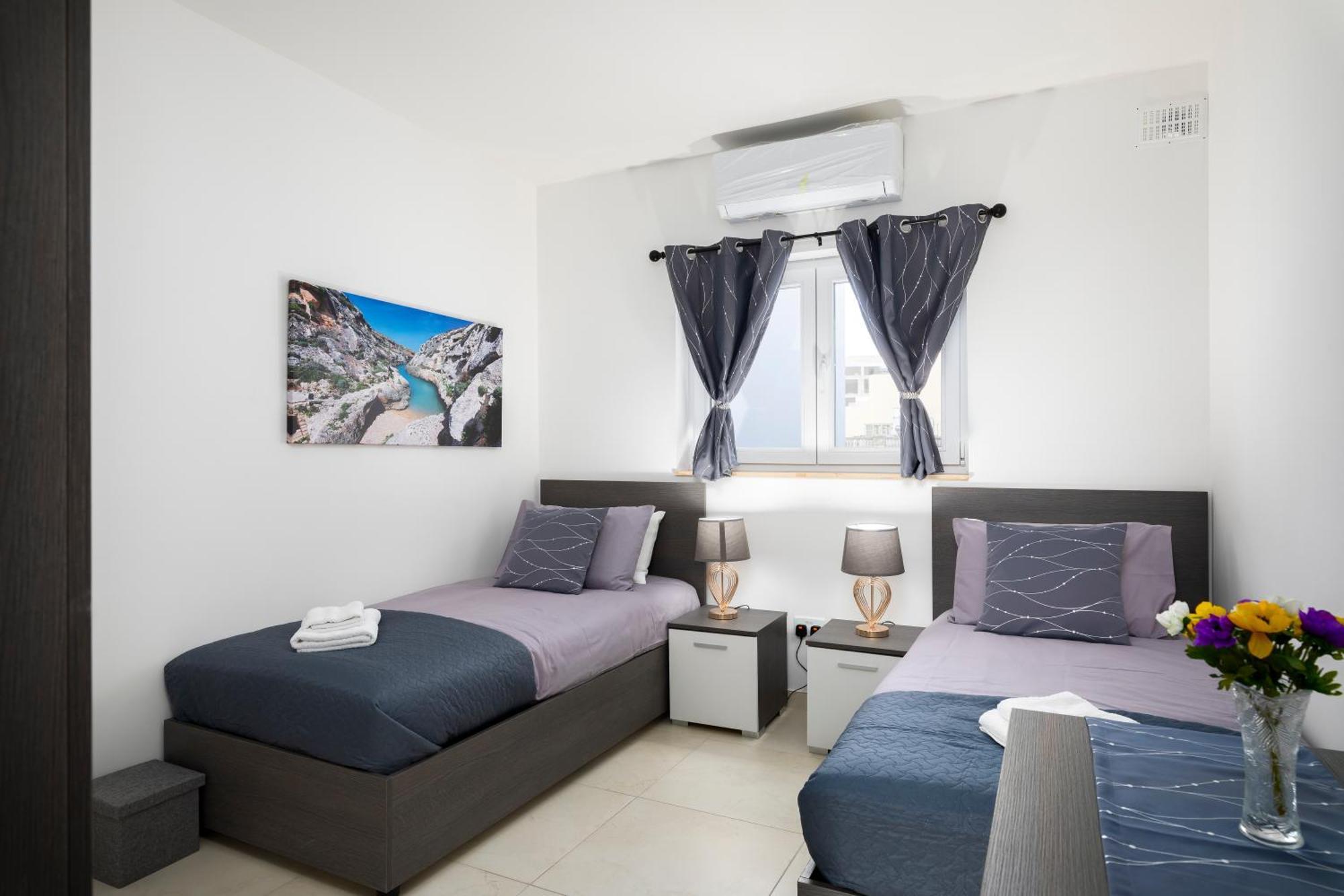 Modern & Spacious 2Br Apartment With Country Views - Close To Xemxija Bay San Pawl il-Baħar Eksteriør bilde